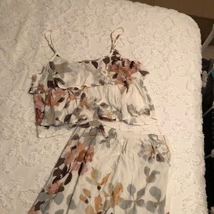 NWT Lovestitch floral tank and skirt SET size M
